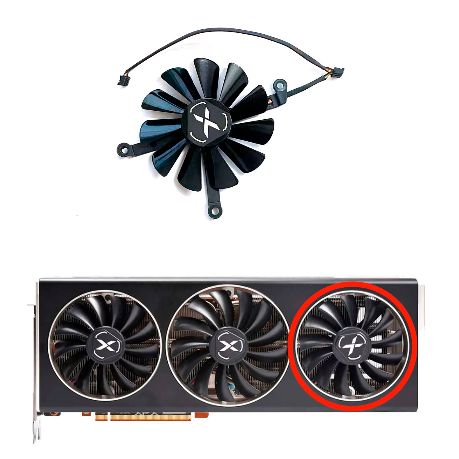 مروحة GPU جديدة، 4PIN، 95MM، 8 - مراجعة Rx 6700 Xt 12Gb Graphics Card وسعره