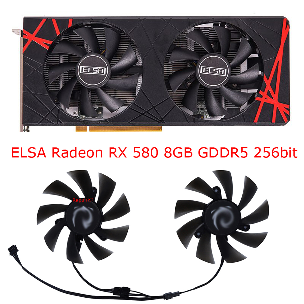 مروحة تبريد لبطاقة الفيديو GPU - مراجعة Rx 580 8Gb 2048Sp Gpu وسعره